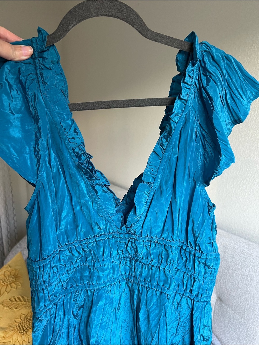 J. Crew Teal Blue Maxi Dress - Picture 2 of 4